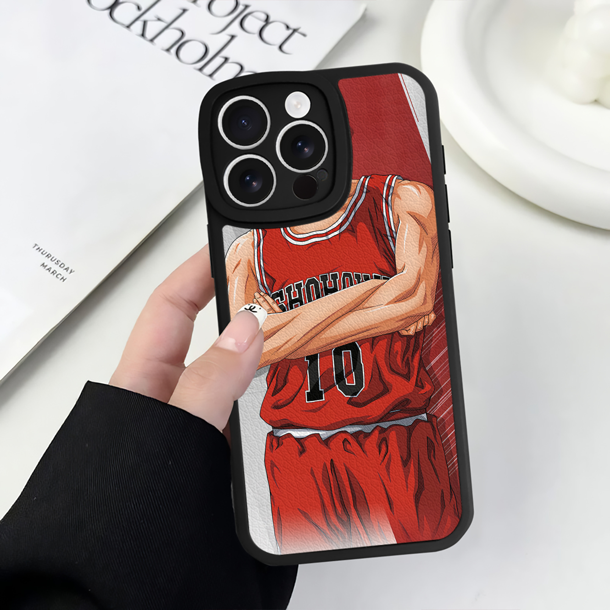 （画像用） SLAM DUNK／スラムダンク 【iPhone 16シリーズ対応】シリコンスマホケース（レザー調） 材質：シリコン